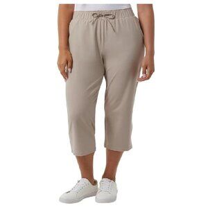 32-Degree Cool Ladies Pull-On Capri Pant XXL Tan